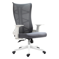 翌嘉 YJ-20085 办公椅人体工学椅会议椅 白色高背款转椅