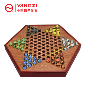 扬子(YANGZI)跳棋盘YZ-GM001 六角宫庭2玻璃珠YZ-GM001