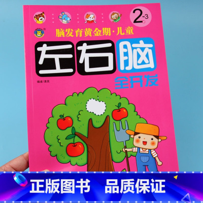 [正版]2-3岁脑发育黄金期儿童左右脑全开发关键题数学思维训练中班大班儿童益智书全脑智力大开发逻辑思维训练书籍幼儿宝宝