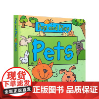 英文原版 一起玩一起学 宠物Pop and Play Pets