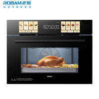 老板(Robam)[14.5英寸黄油贝果屏]小贝果微蒸烤箱一体机嵌入式 微蒸烤炸炖五合一 C9MA-D2U