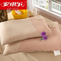 枕头安琪尔家纺彩棉宝宝枕芯全棉纯棉可拆洗不变形单人枕48*74cm