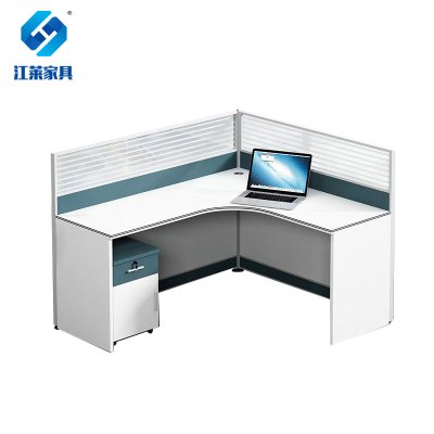 江莱屏风职员桌F型单人位含柜办公桌1400*1200*1100mm/JL-Z09/张