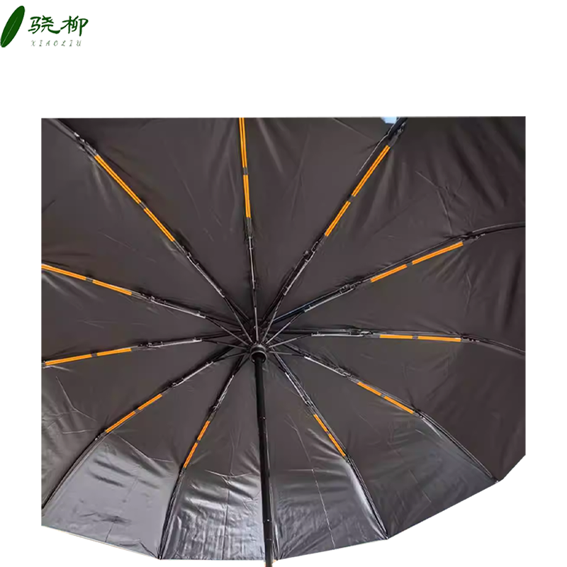 24骨自动黑胶雨伞两用雨伞 黑色/把