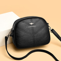 包包女包新款斜挎包女单肩包绣线妈妈包小圆包女欧美