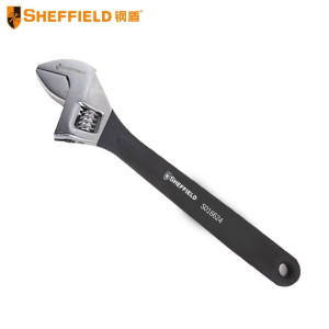 钢盾(SHEFFIELD) S016615 沾塑柄活动扳手15[家用]