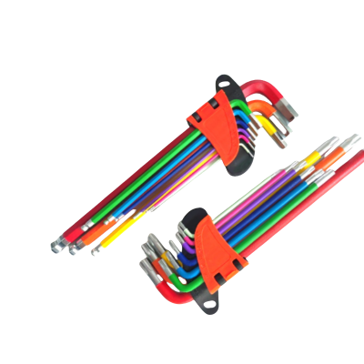 绝顺寰宇 彩色内六角梅花扳手 加长款 套