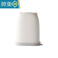 敬平肥皂盒带盖mini旅行便携式ins创意个性香皂盒防水密封硅胶收纳盒 1只装-白色