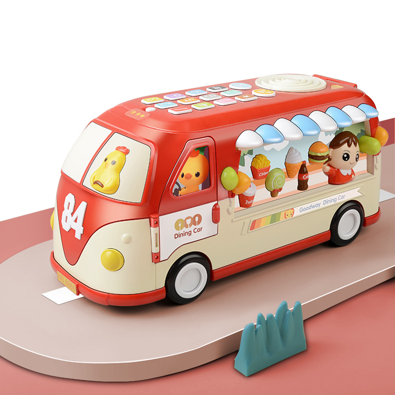 餐车宝宝玩具车中英双语字母学习趣味情景亲子互动婴幼儿童男孩女孩