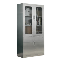 利特莱依不锈钢文件柜档案柜资料柜器械柜储物柜仪器柜201全不锈钢大器械柜