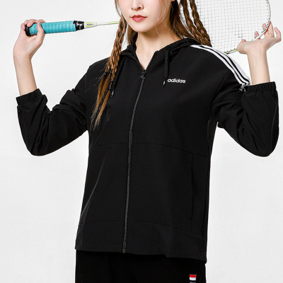 Adidas/阿迪达斯女士外套新品运动休闲服舒适透气潮服连帽皮肤衣夹克风衣H36746H36746S(160/84A)