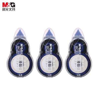 晨光修正带丝滑3个装ACT55307白12m 3个装x4组 (颜色随机)