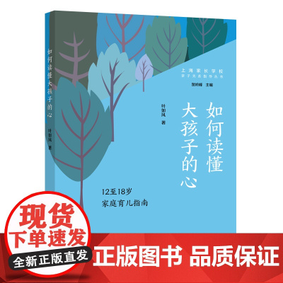 如何读懂大孩子的心:12至18岁家庭育儿指南(亲子关系指导丛书) 叶如风 上海远东出版社 正版书籍