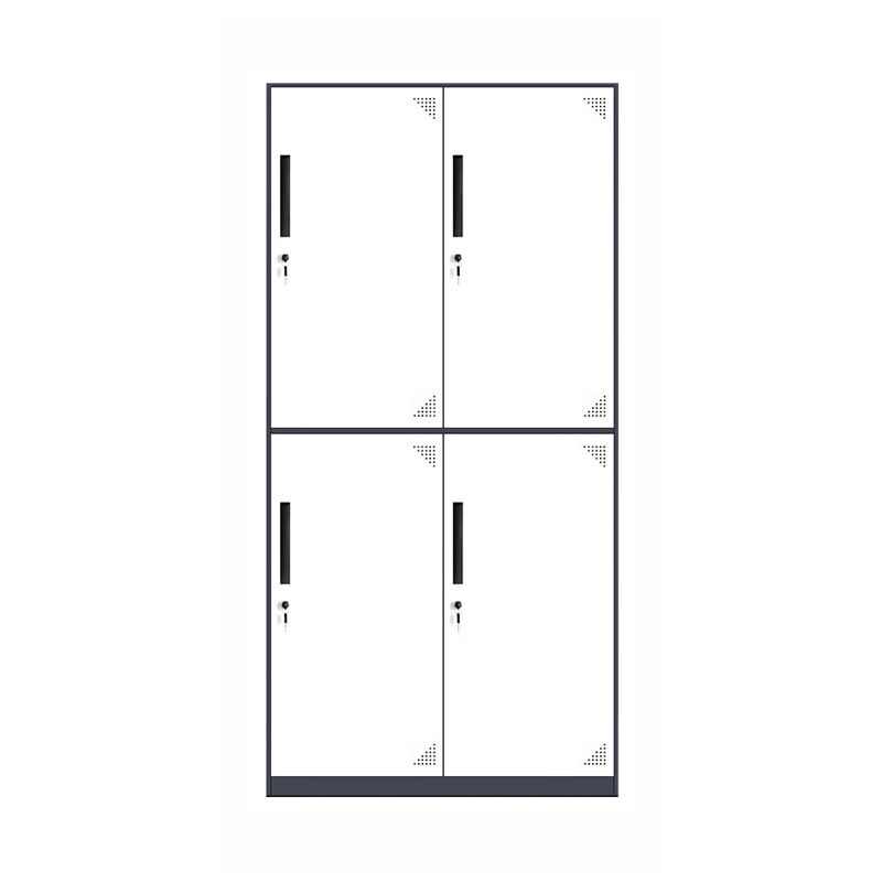 豫仲迈 钢制灰白套色宿舍储物柜四门更衣柜/台