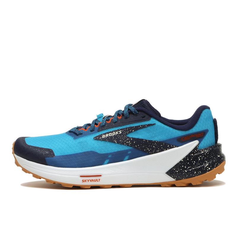 Brooks 轻量疾速越野跑鞋缓震回弹蓝户外竞速训练鞋