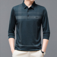 新款长袖T恤男士秋季潮流宽松翻领休闲保罗polo衫男款上衣潮