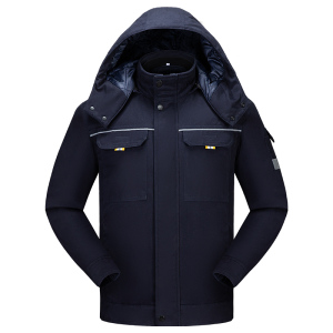 天鸣TMG 8901J纯棉加厚夹克款可拆卸内胆冬装 防寒服 棉服 源头工厂 可定制S-5XL 件