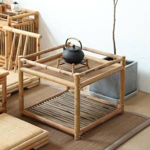森美人正方形日式小茶几阳台飘窗桌榻榻米方桌中式矮桌禅意茶桌简约炕几