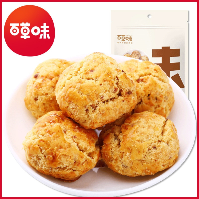 百草味山核桃仁小酥210g糕点点心酥饼儿童零食小吃早餐食品特产山核桃仁小酥210g默认