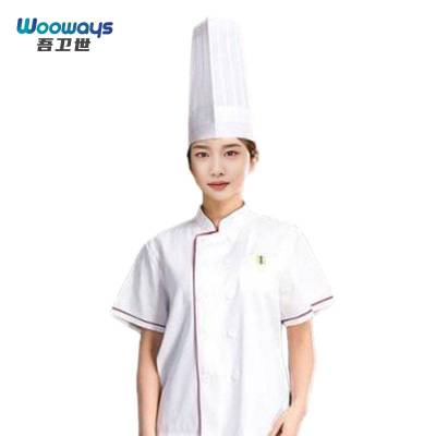 吾卫世 厨师服 01短袖-红边 M-4XL请备注尺码 件
