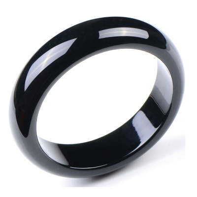 帛兰梓韵天然和田青玉手镯正品玉镯子和田黑青玉女士手镯多圈口可选糯种玉石手镯