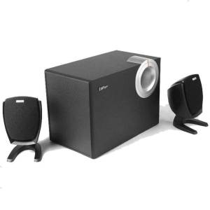 EDIFIER/漫步者 R201T06多媒体台式电脑2.1声音音箱 低音炮 木质音响 黑色 台式电脑音箱