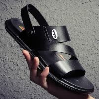 温州凉鞋男夏季新款休闲沙滩鞋男两用个性潮流凉拖鞋男式