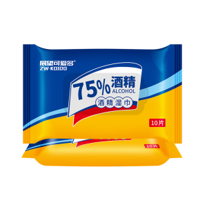 苏宁宜品展望可爱多酒精湿巾10片启封*2包