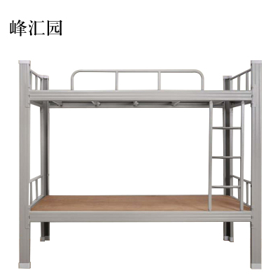 峰汇园铁架床钢木床宿舍床灰色加厚型2000X900含床板[工厂现做 7天内发货]