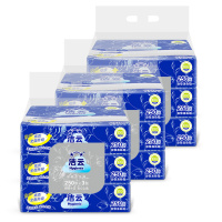 洁云平板卫生纸250张9包柔韧家用实惠装草纸厕纸