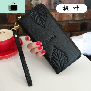 皮夹子中年妈妈钱包女中长款位多功能大容量手拿叠可放手机NEW LAKE