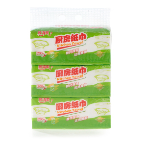 顺清柔厨房纸巾3包/提厨房抽取纸巾