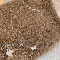 纯银[浮光蝶]设计师款蝴蝶项链轻奢高级感小众锁骨链女百搭送女朋友老婆情人节七夕生日礼物