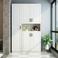 森美人阳台收纳置物柜家用实木储物柜防晒飘窗柜鞋柜大容量杂物柜子定制