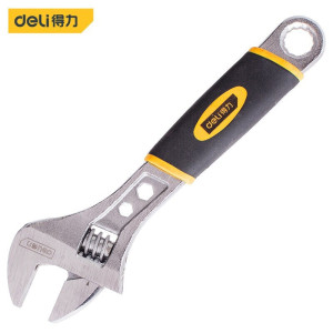 得力(deli)塑柄活扳手