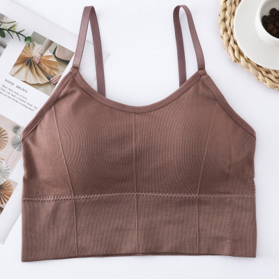 SUNTEKU型美背裹胸可调节运动打底吊带背心无钢圈美背内衣女秋衣秋裤