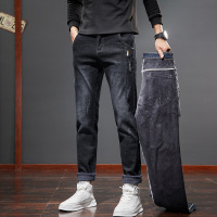 立体剪裁男士修身牛仔裤时尚弹力柔软男生裤子春天外出防寒舒适裤