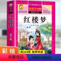 红楼梦 [正版]红楼梦四大名著全套小学生版一年级二年级原著彩图注音西游记三国演义水浒传青少年学生完整版带拼音儿童课外阅读