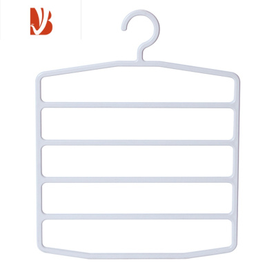 三维工匠多层多魔术裤架裤夹塑料衣柜挂裤子衣架裤挂家用收纳器