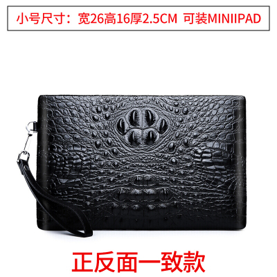 手拿包男士韩版休闲青年手抓包男夹包男士手包潮休闲男包鳄鱼纹大容量手拿信封包夹包-定制219小号(单品)219小号(单品)