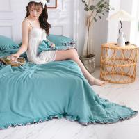 家柏饰(CORATED)夏季水洗棉夏凉被四件套空调被可机双人薄款被子儿童春秋夏被