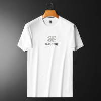 欧洲站简约风男士圆领短袖T恤夏季修身百搭休闲半袖凉感上衣