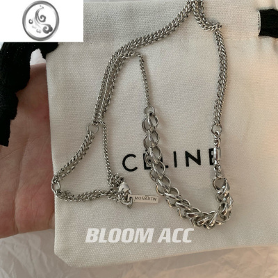 JiMiMONA莫比乌斯环重工项链女2022新款双层叠戴锁骨链颈链网红同款