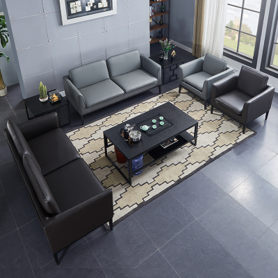 三能 办公家具简约现代办公沙发 接待办公室沙发茶几组合商务洽谈办公会客沙发