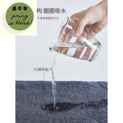 时尚浴巾家用纯棉吸水速干男女大号ins风情侣不毛学生宿舍可穿裹巾惠恩HuiEn