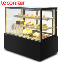 Lecon/乐创 1.2米落地式(黑/白)(弧形/直角)加除雾蛋糕柜 展示柜商保鲜冷藏熟食柜寿司卤菜点菜柜冷藏柜