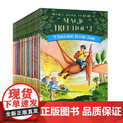 英文原版 The Magic Tree House Library(Paperback) 神奇树屋 1-28册套装分阶阅