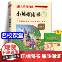 [名校课堂]小英雄雨来正版原著完整版管桦著六年级下册必读的课外书 三阶梯阅读小学生快乐读书吧阅读经典书目儿童文学读物