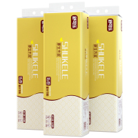 舒可乐卫生纸家用 原生木浆无芯卷纸 五层加厚16卷每提 整提装便携实惠装擦手纸厕纸巾 母婴可用 3提装