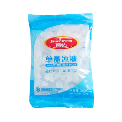 百钻 单晶冰糖 300g/袋 规格可选 家用食糖煲汤炖粥
